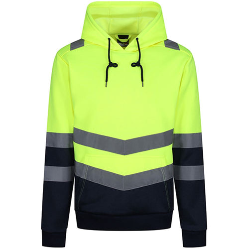 Regatta TRF663 Pro Yellow/Navy Two Tone Hi Vis Hoodie