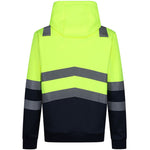 Regatta TRF663 Pro Yellow/Navy Two Tone Hi Vis Hoodie