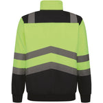 Regatta TRF670 Pro Yellow/Navy Two Tone Hi Vis 1/4 Zip Sweat Top