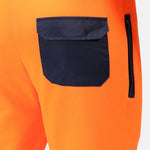 Regatta TRJ503 Pro Orange/Navy Two Tone Hi Vis Jogging Bottoms