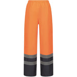 Regatta TRJ523 Pro Orange/Navy Two Tone Waterproof Padded Hi Vis Trouser