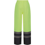 Regatta TRJ523 Pro Yellow/Navy Two Tone Waterproof Padded Hi Vis Trouser