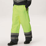 Regatta TRJ523 Pro Yellow/Navy Two Tone Waterproof Padded Hi Vis Trouser
