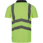 Regatta TRS189 Pro Yellow/Navy Two Tone Hi Vis Polo Shirt