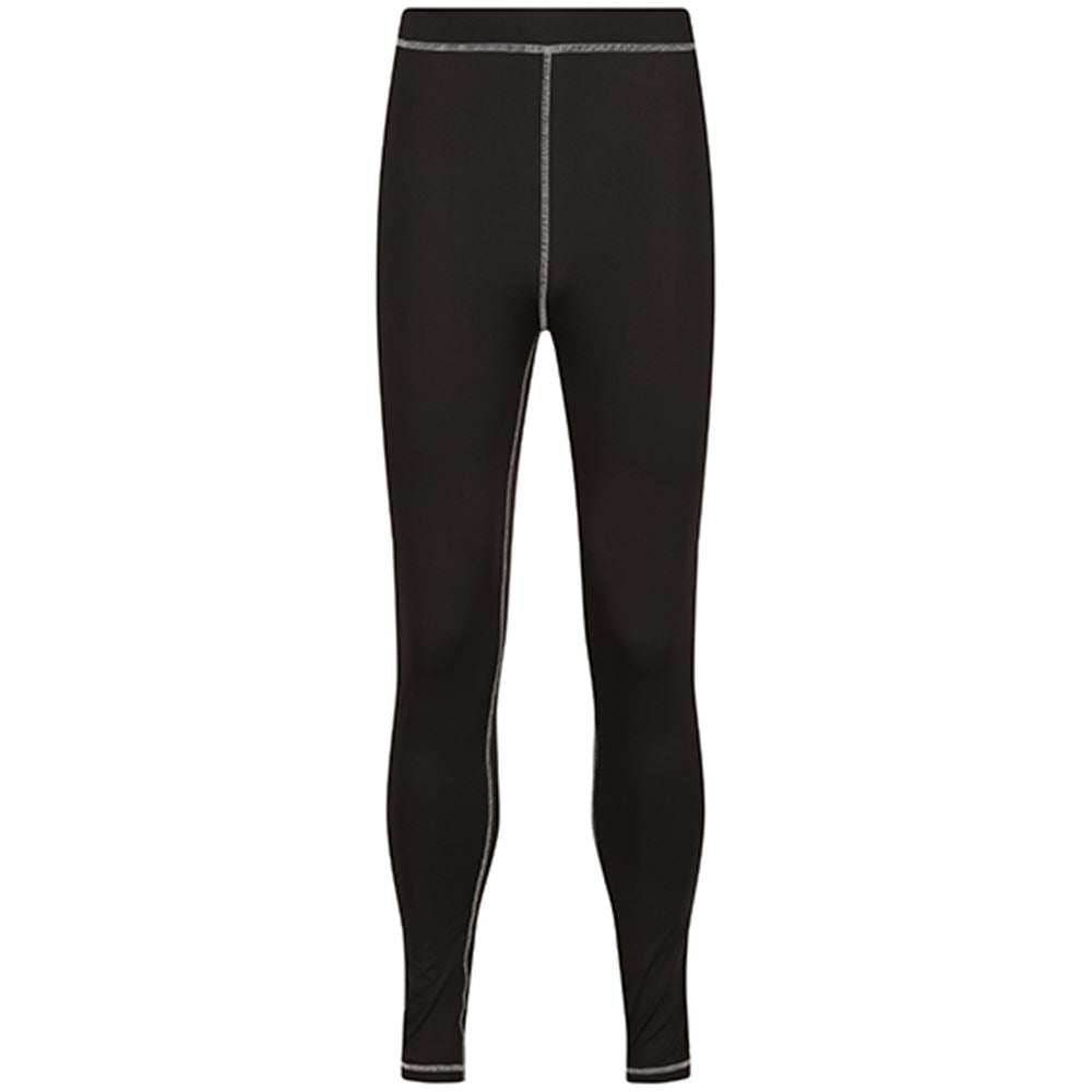 Regatta TRS229 Pro Black Base Layer Leggings 180g