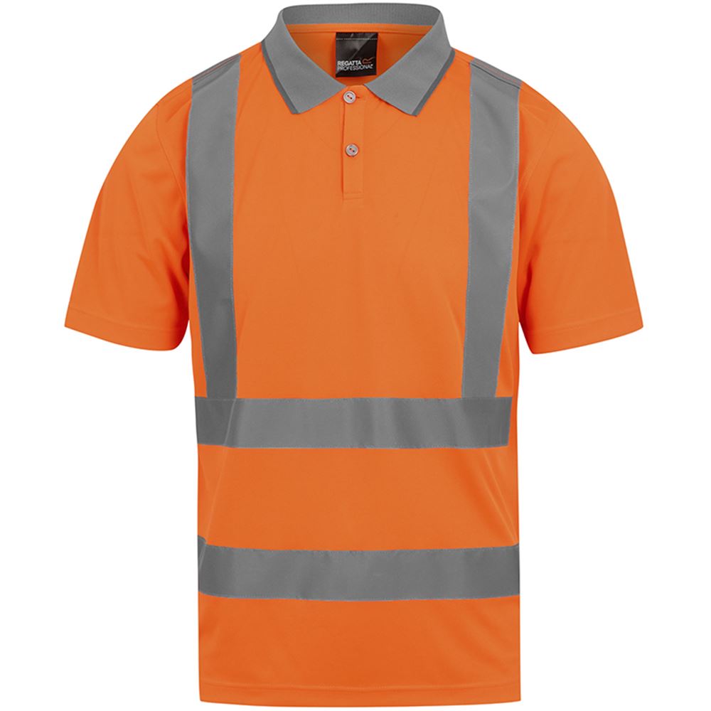 Regatta TRS271 Pro Contract Orange Hi Vis Polo Shirt