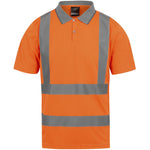 Regatta TRS271 Pro Contract Orange Hi Vis Polo Shirt