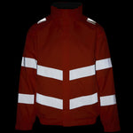 Regatta TRW457 Pro Contract Dover Orange Waterproof Padded Fleece Lined Hi Vis Jacket