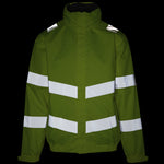 Regatta TRW457 Pro Contract Dover Yellow Waterproof Padded Fleece Lined Hi Vis Jacket