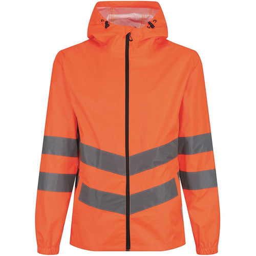 Regatta TRW497 Pro Orange Hi Vis Waterproof Packaway Jacket