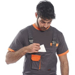 Portwest TX12 Texo Contrast Polycotton Bib & Brace Overalls 245g