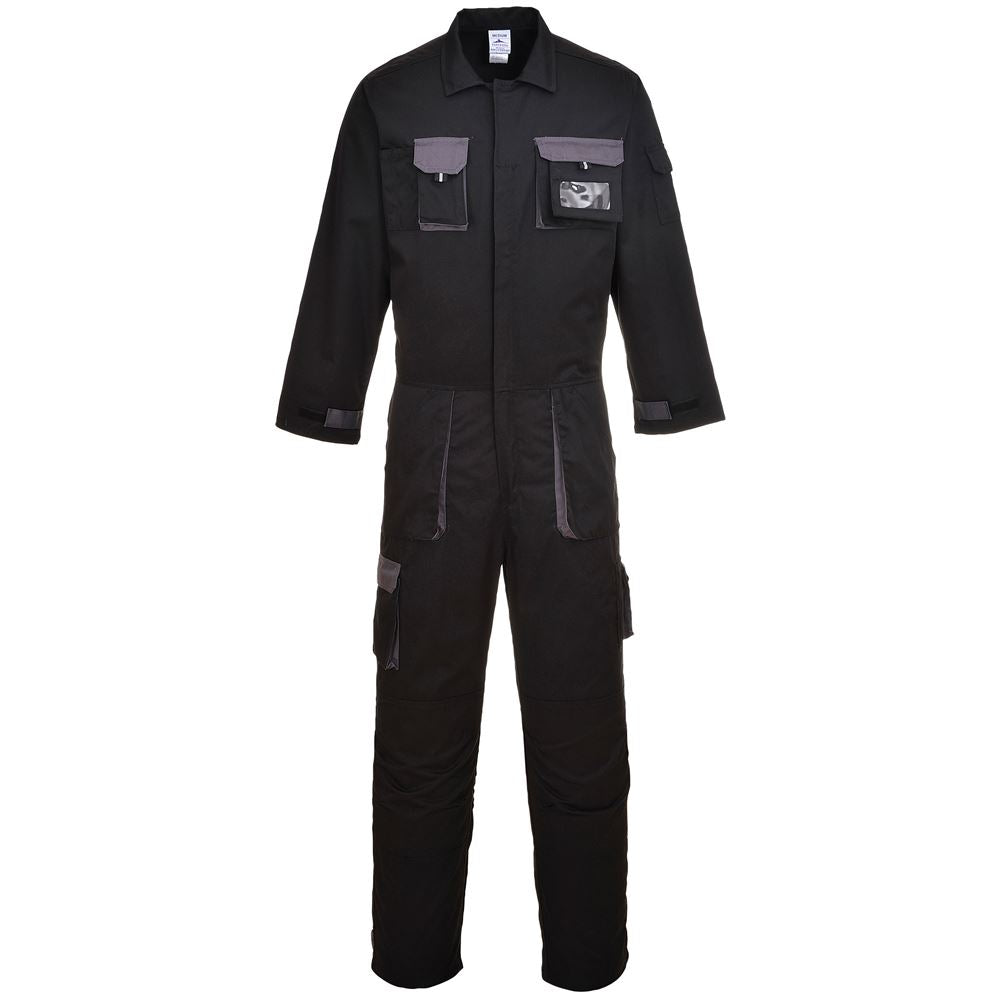 Portwest TX15 Black Texo Contrast Work Overall 245g