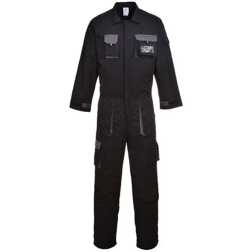 Portwest TX15 Black Texo Contrast Work Overall 245g