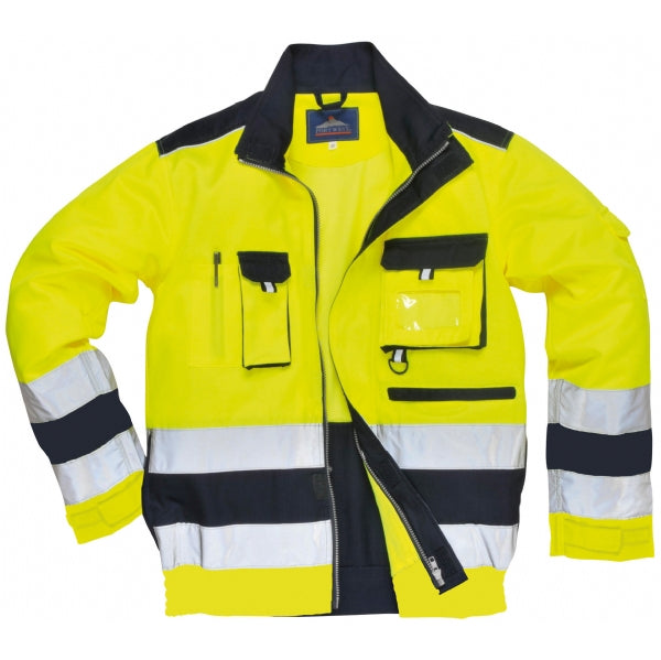 Portwest TX50 Yellow/Navy Lille Polycotton Two Tone Hi Vis Jacket