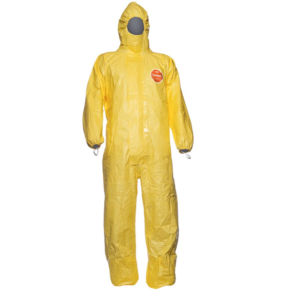 Dupont Tychem 2000C Hooded Disposable Coverall Type 3/4/5/6