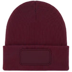 Uneek UC411 Rectangular Patch Knitted Beanie Hat