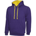 Uneek UC507 Contrast Hooded Sweatshirt 300g