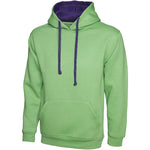 Uneek UC507 Contrast Hooded Sweatshirt 300g