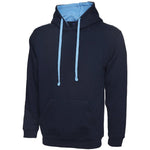 Uneek UC507 Contrast Hooded Sweatshirt 300g