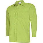 Uneek UC709 Mens Long Sleeve Poplin Shirt 120g