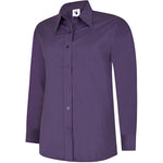 Uneek UC711 Ladies Long Sleeve Poplin Shirt 120g