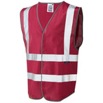 Leo Workwear Pilton EcoViz Coloured Reflective Vest