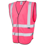 Leo Workwear Pilton EcoViz Coloured Reflective Vest
