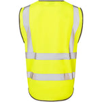 Leo Workwear Lynton Yellow EcoViz Zipped Hi Vis Superior Waistcoat