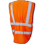 Leo Workwear Barnstaple Orange EcoViz Superior 3-Part Quick Release Hi Vis Rail Vest