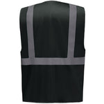 Yoko HVW801 Black Zipped Hi Vis Executive Vest