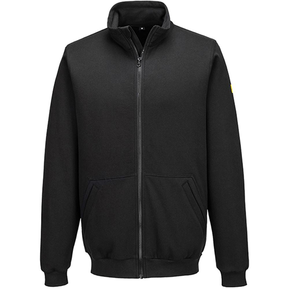 Portwest AS25 Anti-Static ESD Full Zip Sweatshirt