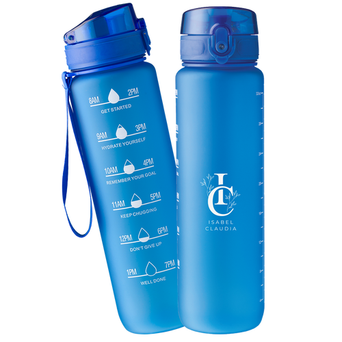 RPET 1000ml Bottle with Time Markings