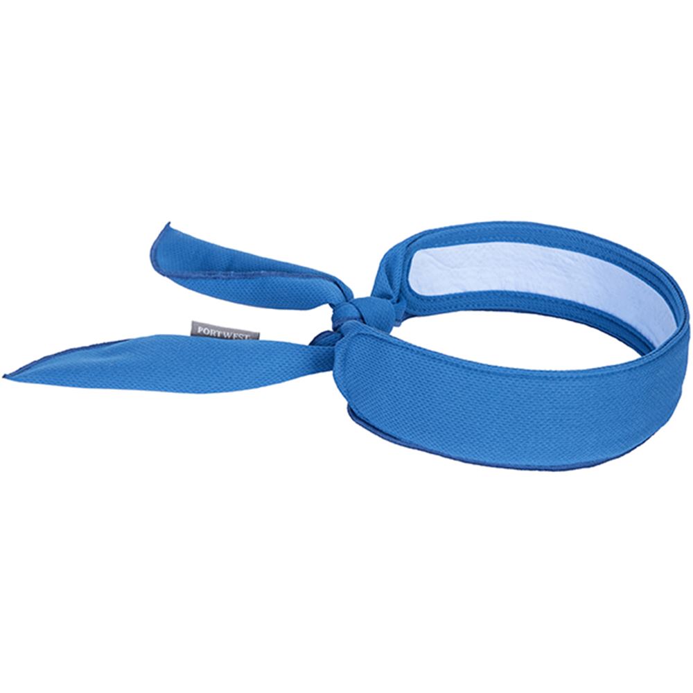 Portwest CV05 Blue Lined Cooling Neck Scarf