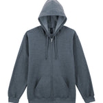 GD068 Softstyle™ Midweight Fleece Adult Full-Zip Hooded Sweatshirt