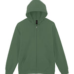 GD068 Softstyle™ Midweight Fleece Adult Full-Zip Hooded Sweatshirt