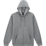 GD068 Softstyle™ Midweight Fleece Adult Full-Zip Hooded Sweatshirt