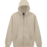 GD068 Softstyle™ Midweight Fleece Adult Full-Zip Hooded Sweatshirt