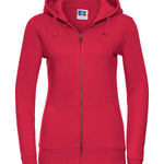 J266F Women'S Authentic Zipped Hooded Sweatshirt