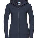 J266F Women'S Authentic Zipped Hooded Sweatshirt