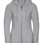 J266F Women'S Authentic Zipped Hooded Sweatshirt