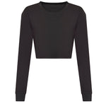 JT016 Women'S Long Sleeve Cropped T