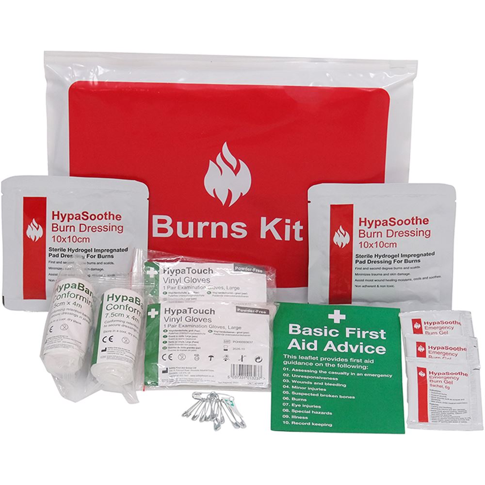 HypaSoothe Burns First Aid Kit in Vinyl Wallet