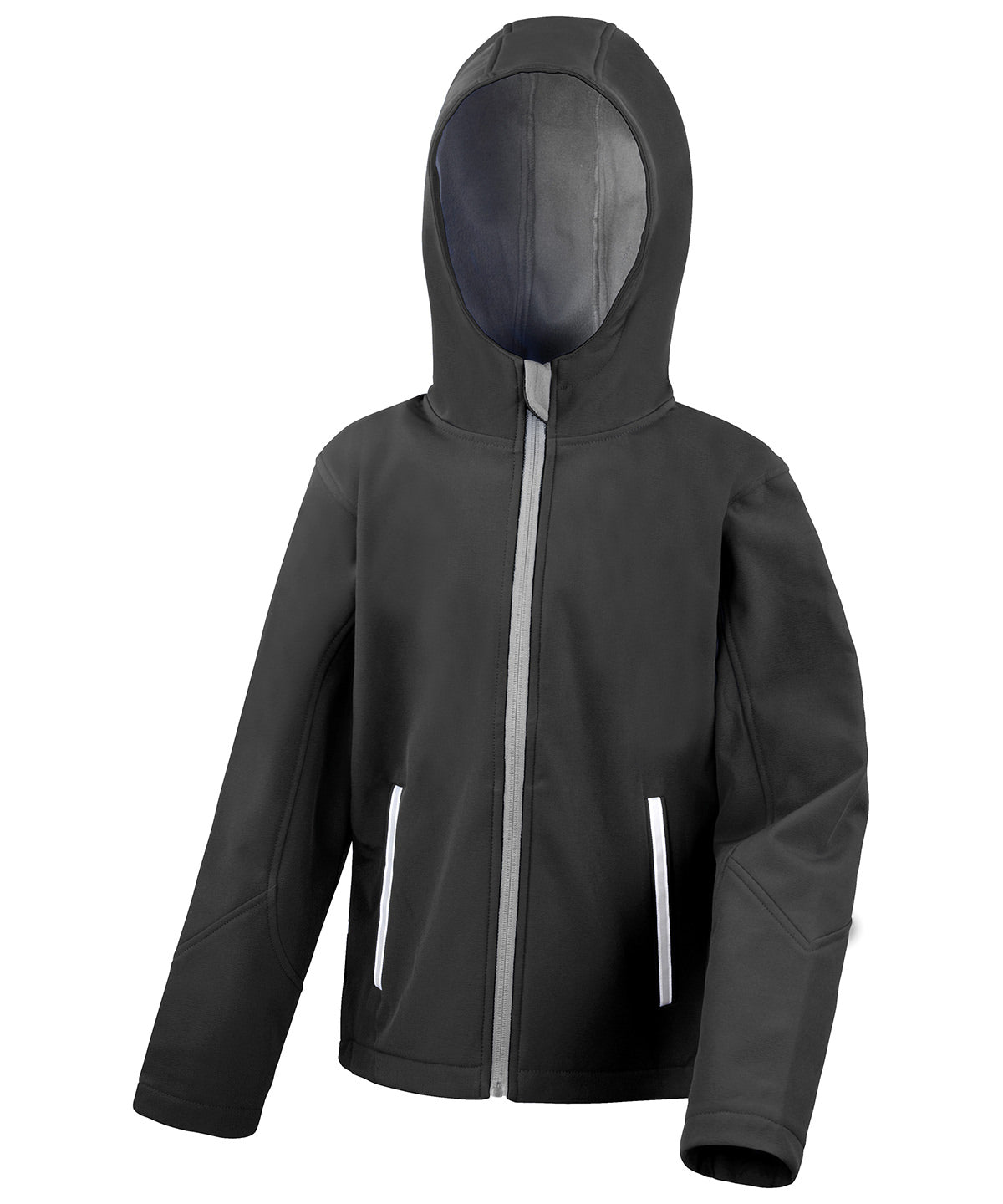 R224J Core Junior Tx Performance Hooded Softshell Jacket