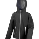 R224J Core Junior Tx Performance Hooded Softshell Jacket