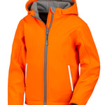 R224J Core Junior Tx Performance Hooded Softshell Jacket