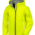 R224J Core Junior Tx Performance Hooded Softshell Jacket