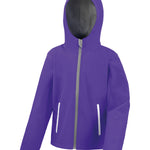 R224J Core Junior Tx Performance Hooded Softshell Jacket