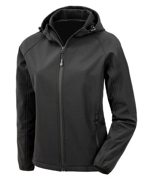 R911F Women’S Recycled 3-Layer Printable Hooded Softshell