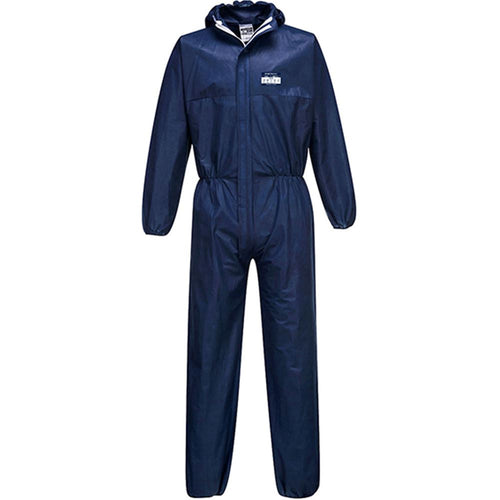 MultiSAVE Pk50 - Portwest ST30 Navy Biztex SMS Type 5/6 Disposable Coverall 55g (Pack 50)