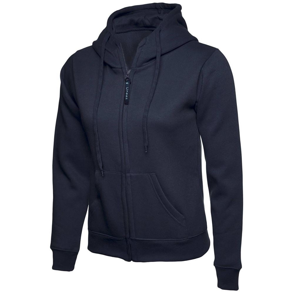 Uneek UC505 Ladies Classic Full Zip Hooded Sweatshirt 300g